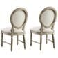 Emerald Home Furnishings Interlude Side Chair with Round Back in Sandstone Buff (Set of 2), , large