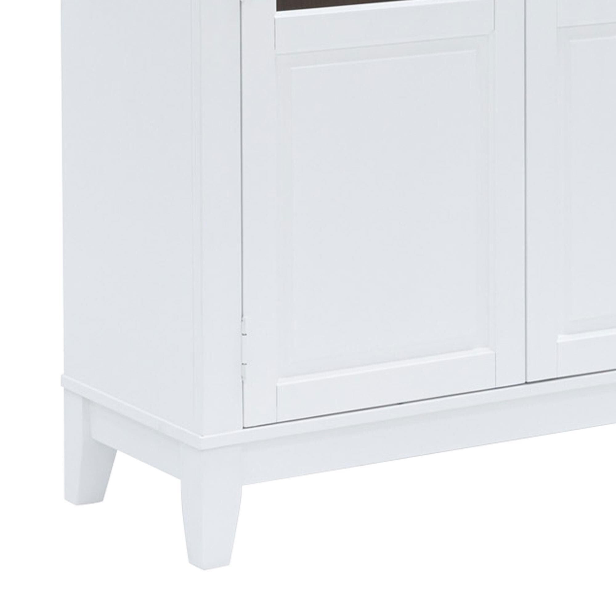 Ashley Dagandale Accent Cabinet in White and Natural Brown