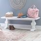 Linon Home Decor Mcleavy Bench in White, , large