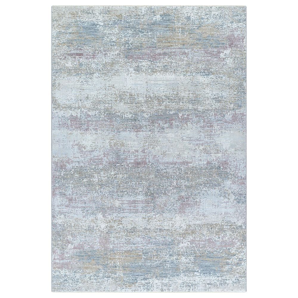 Surya Brunswick 2"7" x 3"11" Blue, Cream, Tan, Olive, Dusty Pink and Light Slate Area Rug, , large
