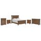 Ashley Rowlenstown Queen Poster Bed with Dresser, Chest, and Two Nightstands in Brown, , large