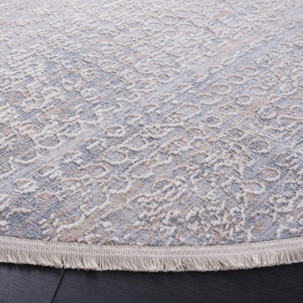 Safavieh Marmara MRM300F 6&#39;7&quot; Round Grey, Beige and Blue Area Rug, , large