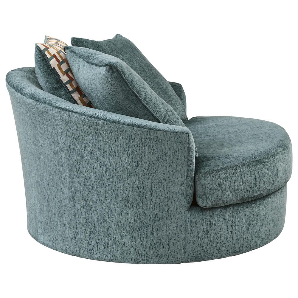 Ashley Laylabrook Oversized Swivel Accent Chair Teal, , large