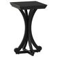 Linden Boulevard Dylan Sculptural Pedestal End Table in Black, , large