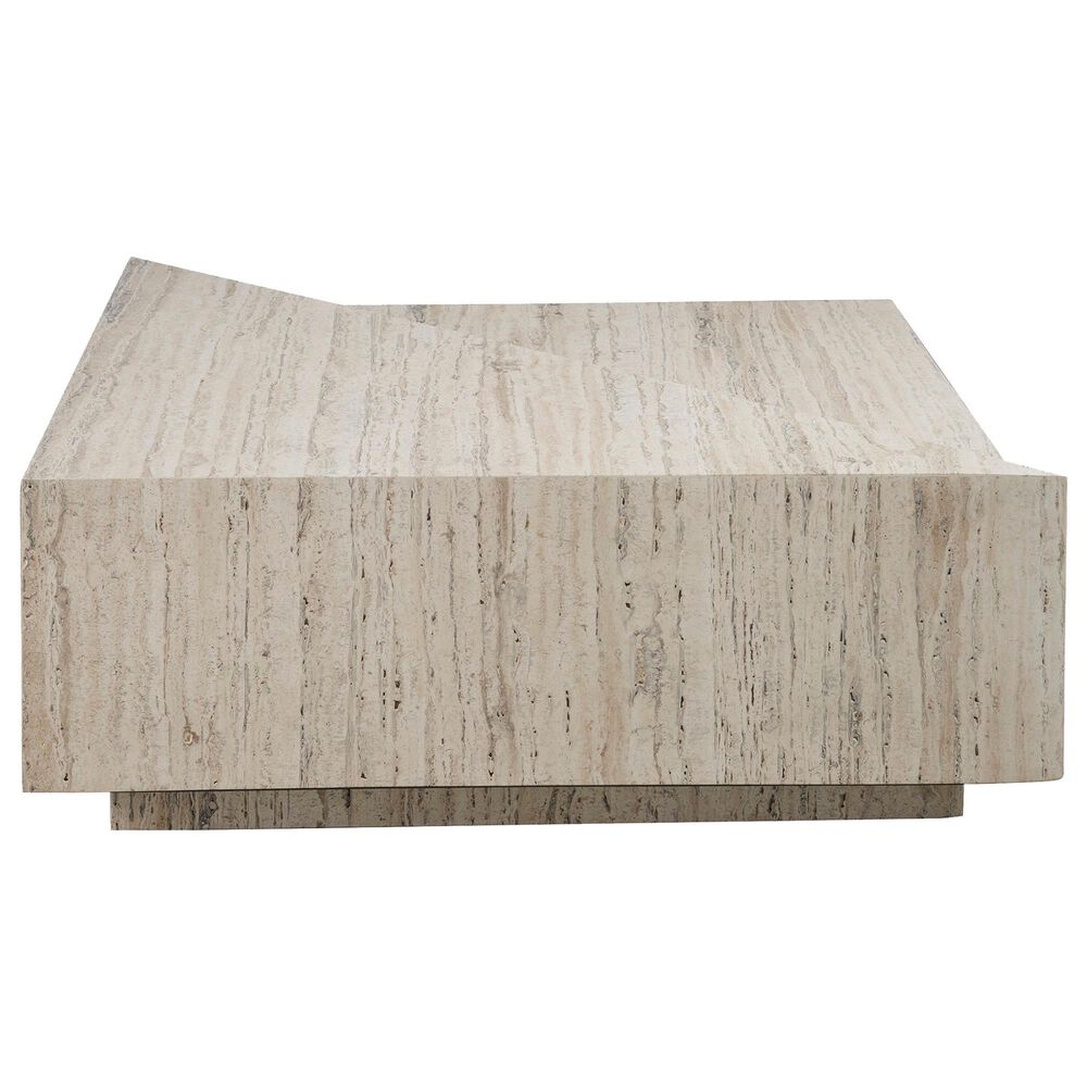 Furniture Worldwide Daxton Cocktail Table in White Travertine, , large