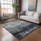 37B Nouveau NV3 3" x 5" Navy Indoor/Outdoor Area Rug, , large