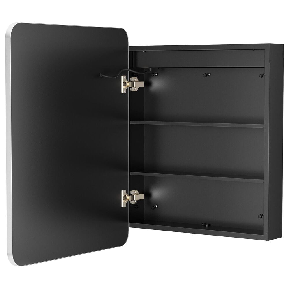 HOMLUX 16" x 24" Bathroom Medicine Cabinet with Mirror in Silver, , large