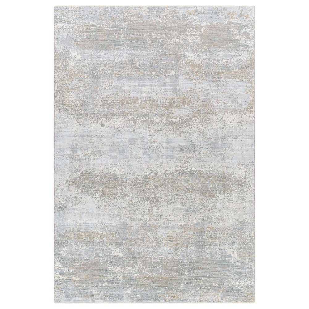 Surya Brunswick 5" x 7"5" Cream, Light Slate, Taupe, Blue, Gray and Seafoam Area Rug, , large