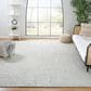 Safavieh Micro-Loop MLP176F 9" x 12" Light Grey and Ivory Area Rug, , large