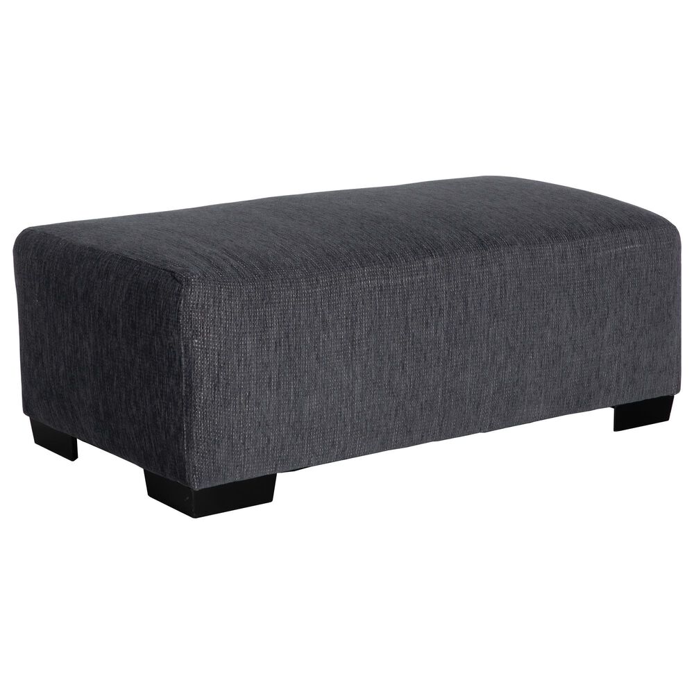 Michael Nicholas Designs Finley Ottoman in Dwaney Midnight, , large