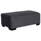 Michael Nicholas Designs Finley Ottoman in Dwaney Midnight, , large