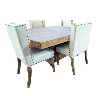 Urban Roads La Jolla 5-Piece Dining Set in Brazilian Pine, , large