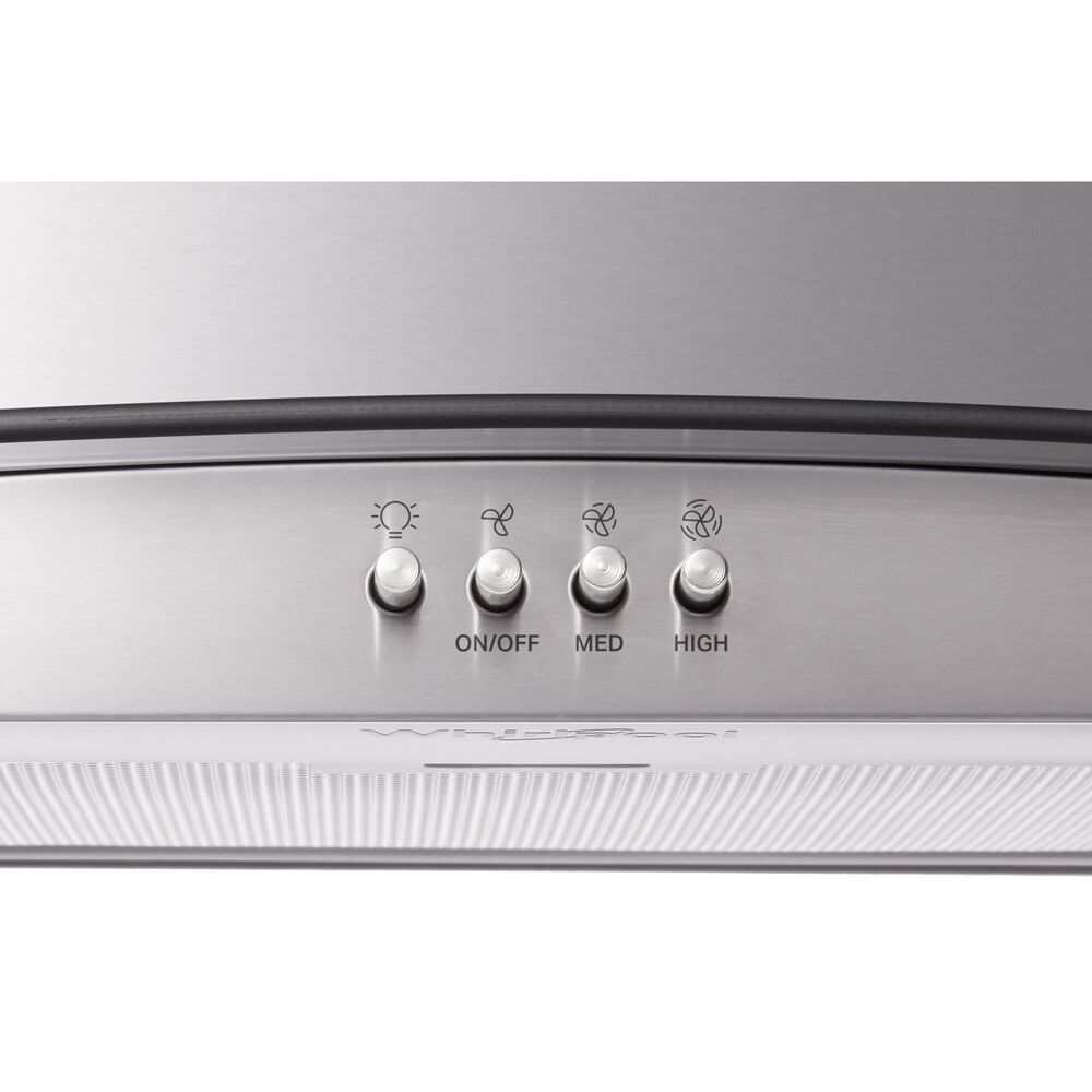 Whirlpool 30&quot; Island Range Hood with 400 CFM in Stainless Steel, , large