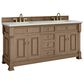 James Martin Vanities Brookfield 72" Double Bathroom Vanity in Pecan with 3cm Lime Delight Quartz Top and Rectangular Sinks, , large