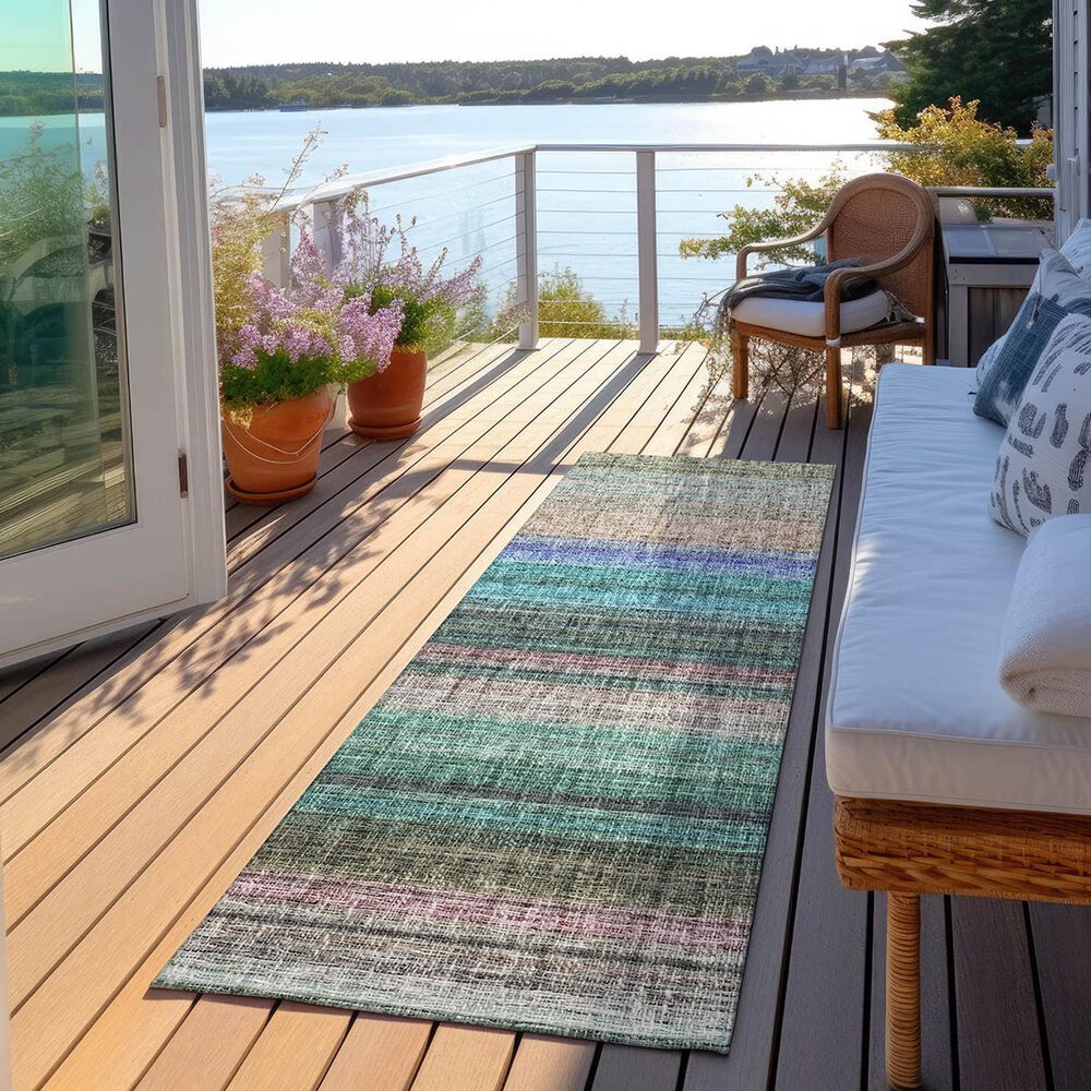 Dalyn Rug Company Portico PO2 Sage 2&#39;3&quot; x 7&#39;6&quot; Runner, , large