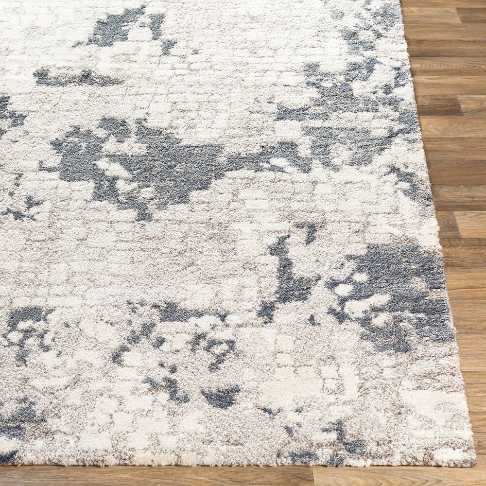 Surya Venice VNE-2300 5&#39;3&quot; x 7&#39;3&quot; Denim, Gray and Ivory Area Rug, , large