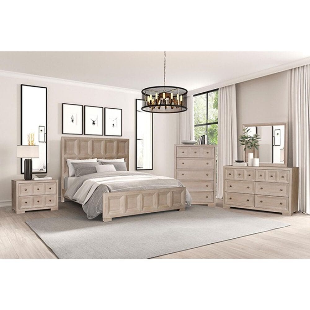 Furniture of America Hatton 3-Drawer Nightstand in Tawny, , large