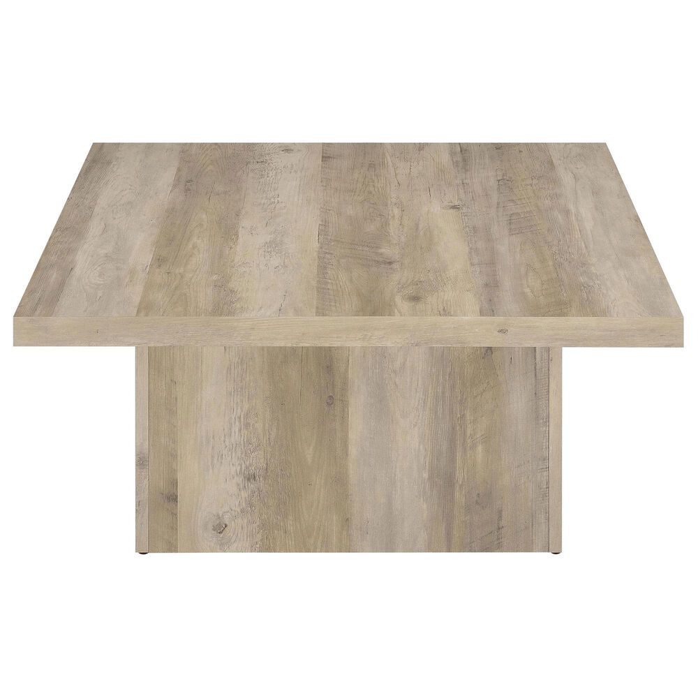 Pacific Landing Devar Square Coffee Table in Distressed Pine, , large