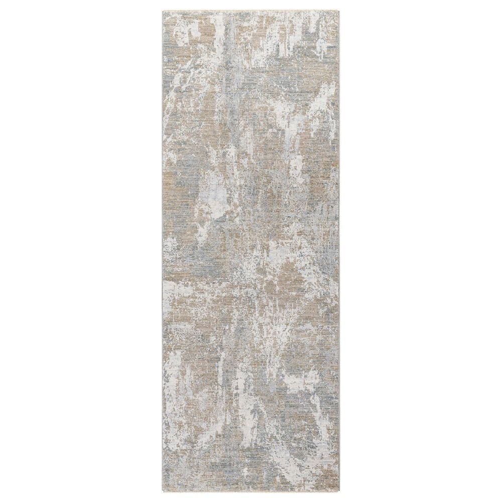 Surya Brunswick Taupe, Blue, Light Slate, Cream, Gray and Olive 2"7" x 7"3" Runner, , large