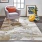 Feizy Aura 3737F 8" x 10" Gold and Gray Area Rug, , large