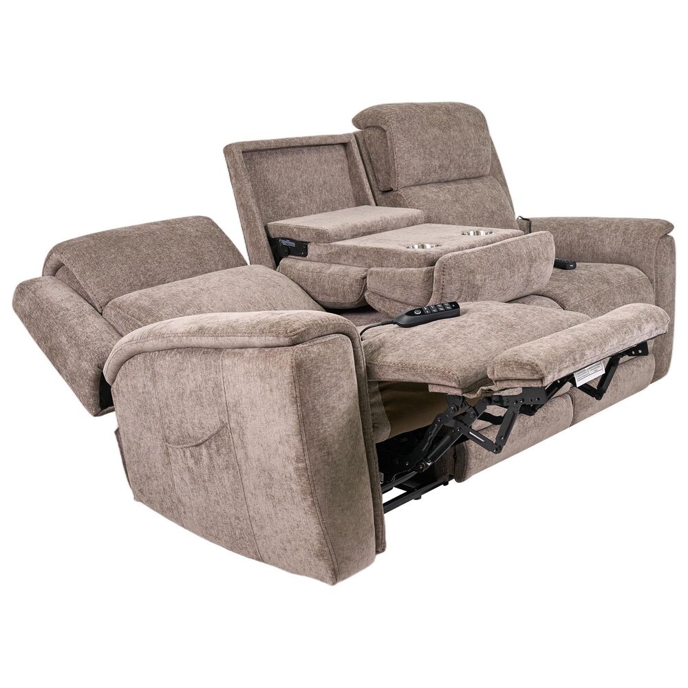 Synergy Home Furnishings Llc Power Reclining Sofa with Air Massage in Rex Bungee Cord, , large