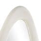 Maple and Jade 65" x 26" Velvet Abstract Wavy Wall Mirror in White, , large