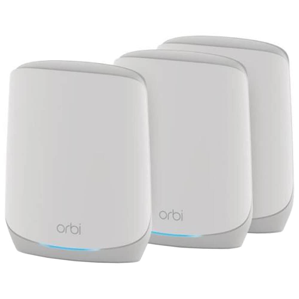 NETGEAR Orbi 750 Series Tri-Band Wi-Fi 6 Mesh System with 2 Satellites in White, , large