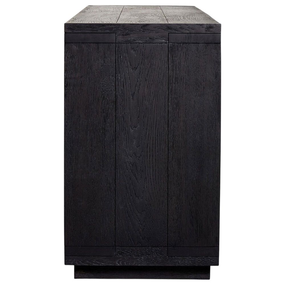 Four Hands Bennett Warby 4-Door Sideboard in Worn Black Oak, , large