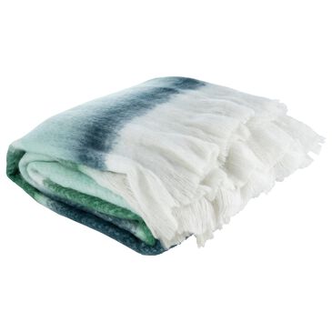Surya Lanose 50" x 70" Throw in Seafoam and White, , large