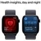 Apple Watch Series 10 GPS + Cellular 42mm Jet Black Aluminum Case with Ink Sport Loop, , large
