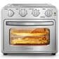 HOMLUX 16 Qt Air Fryer Toaster Oven in Silver, , large