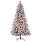 The Gerson Company 6.5" Pre-Lit Boise Pine Christmas Tree in Green, , large