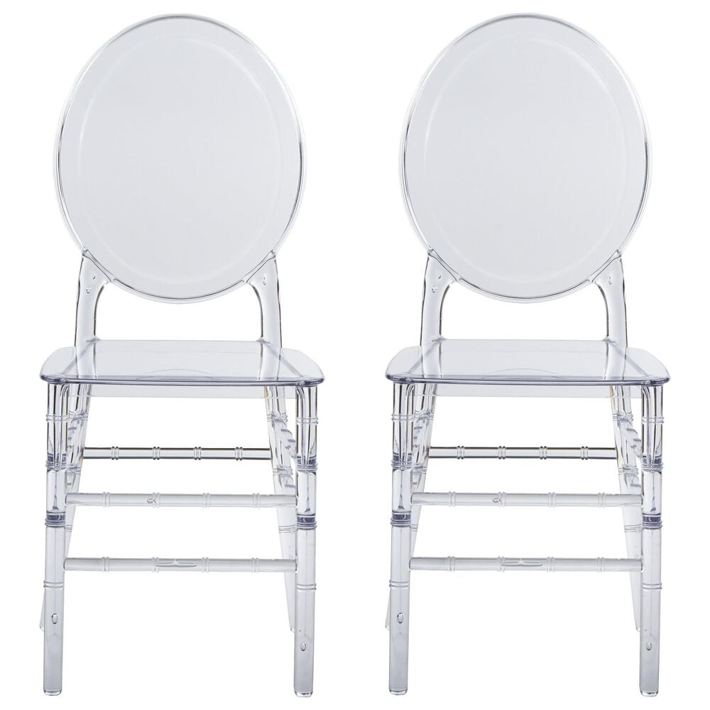 Rta Products Llc Ghost Stackable Side Chair in Clear &#40;Set of 2&#41;, , large