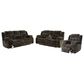 Furniture of America Hoyt 3-Piece Reclining Living Room Set in Brown, , large
