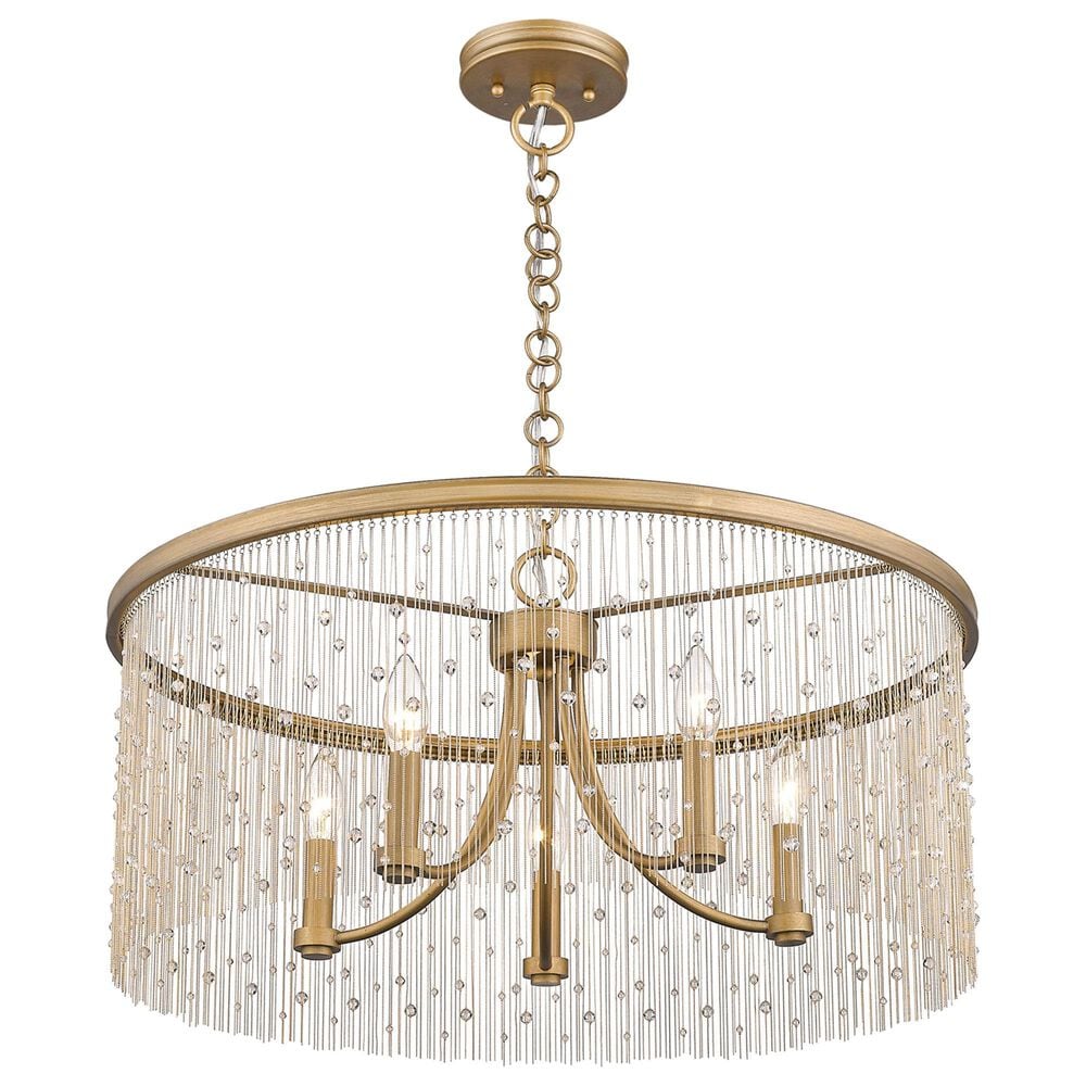 Golden Lighting Marilyn 5-Light Chandelier in Peruvian Gold, , large