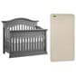 Oxford Baby Glenbrook 2 Piece Nursery Set in Graphite Gray, , large