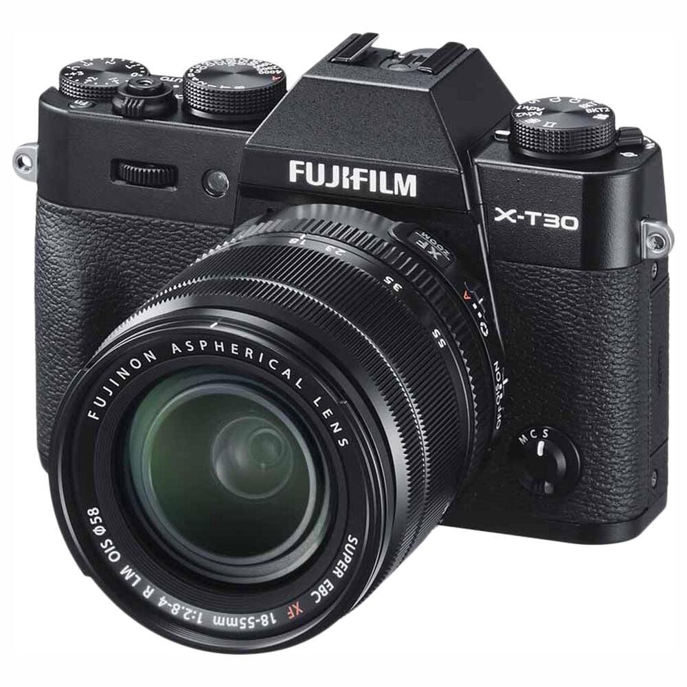 Fujifilm X-T30 Mirrorless Digital Camera with XF18-55mm F2.8-4 R LM OIS Lens in Black, , large