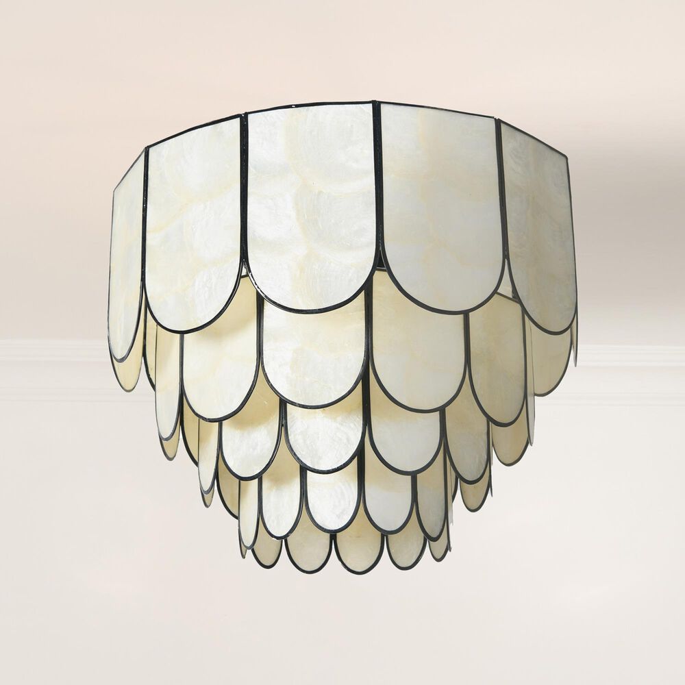 Creative Coop Gatsby 4-Tier Flush Mount in Black, , large