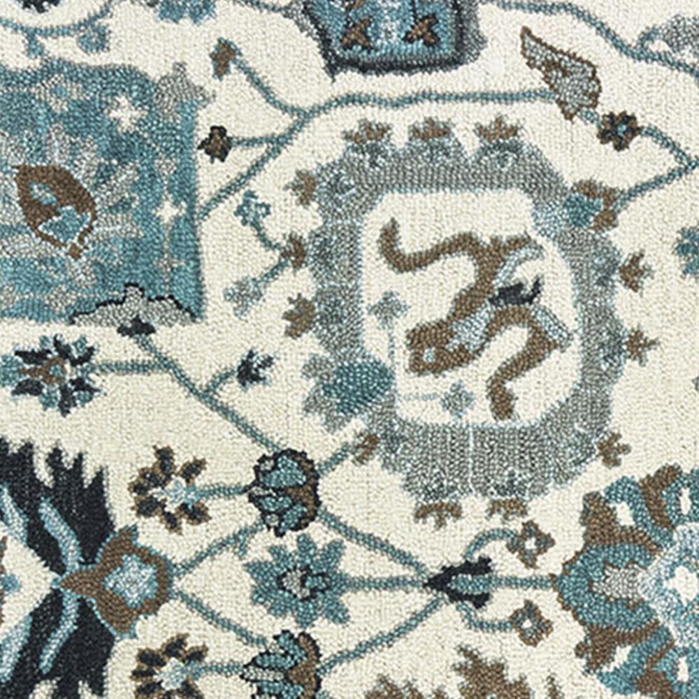 Oriental Weavers Zahra 75503 3&#39;6&quot; x 5&#39;6&quot; Ivory and Blue Area Rug, , large