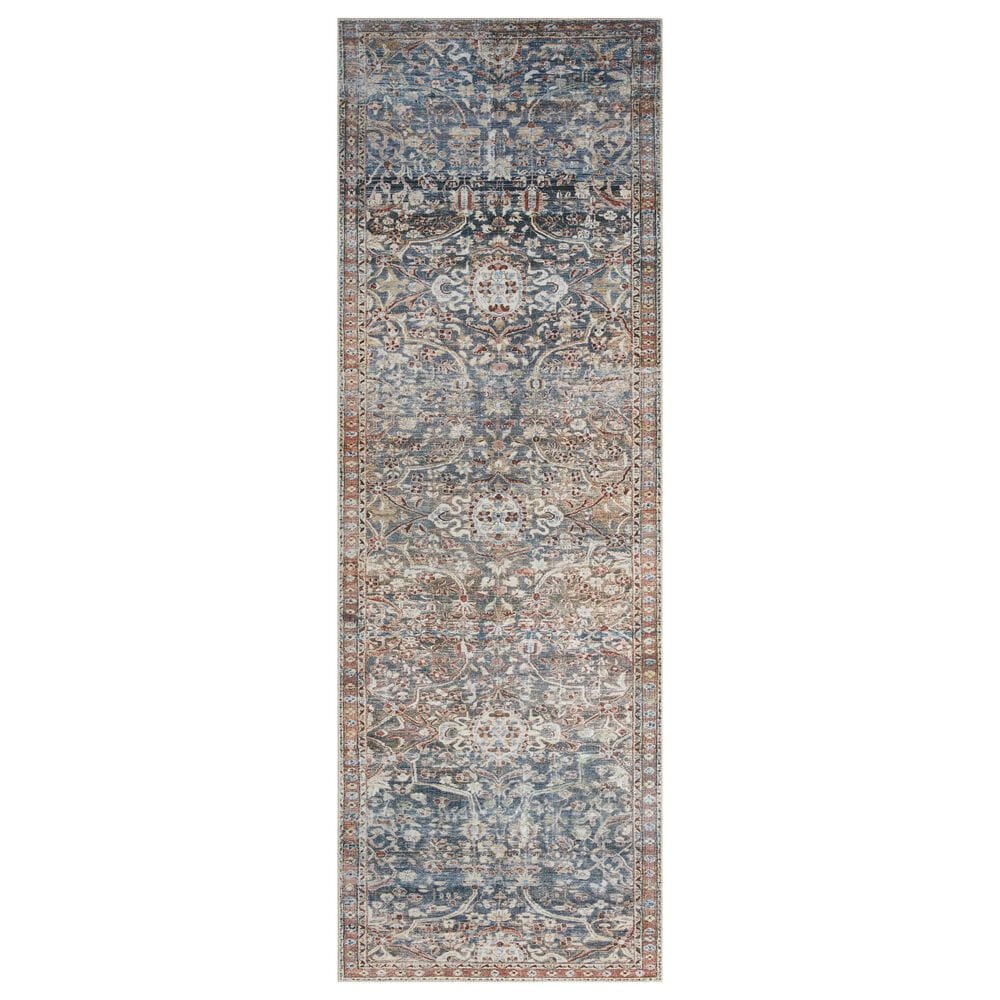 Chris Loves Julia x Loloi Jules 2&#39;6&quot; x 7&#39;6&quot; Denim and Spice Runner, , large