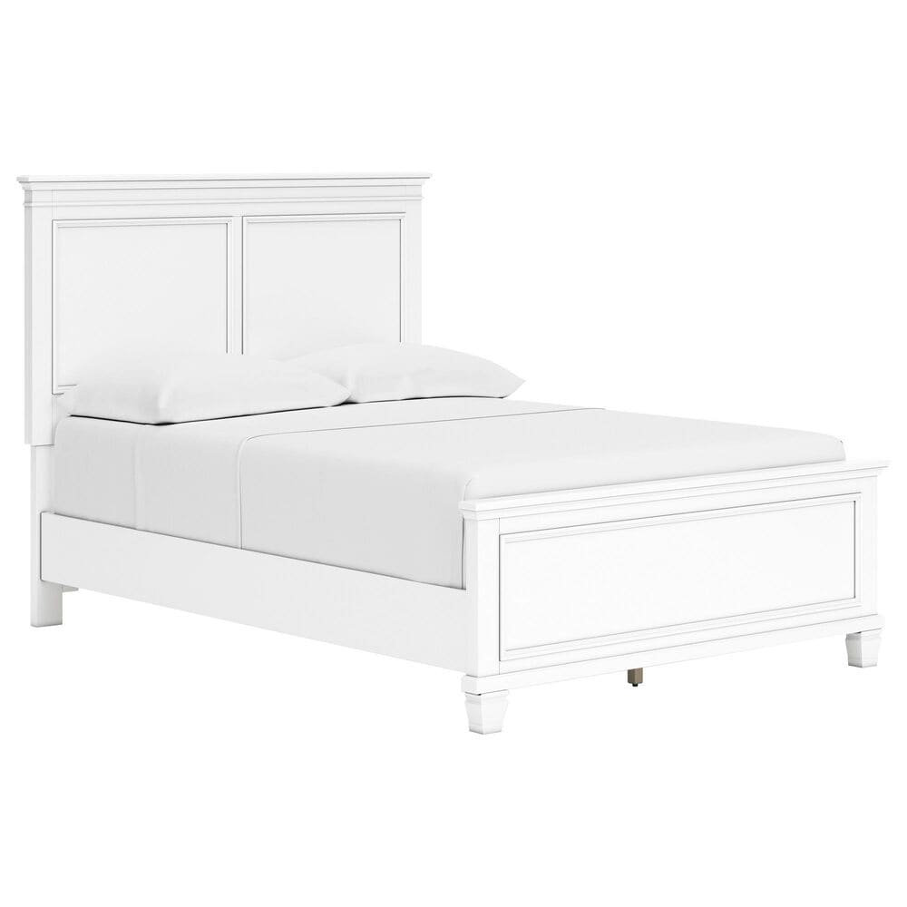 Ashley Fortman Full Panel Bed in White, , large
