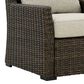 Ashley Brook Ranch Outdoor Lounge Chair in Brown, , large