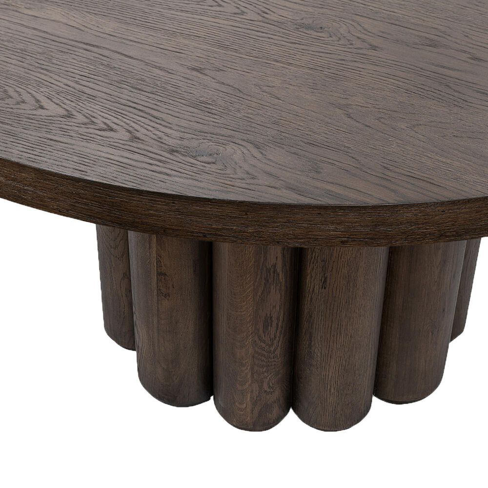 Classic Home Tiber Dining Table Base in Toasted Brown, , large