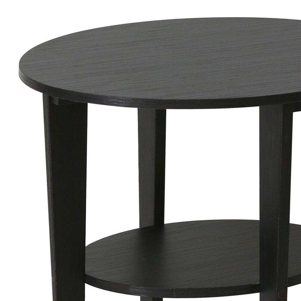 HOMLUX Oval End Table in Walnut, , large