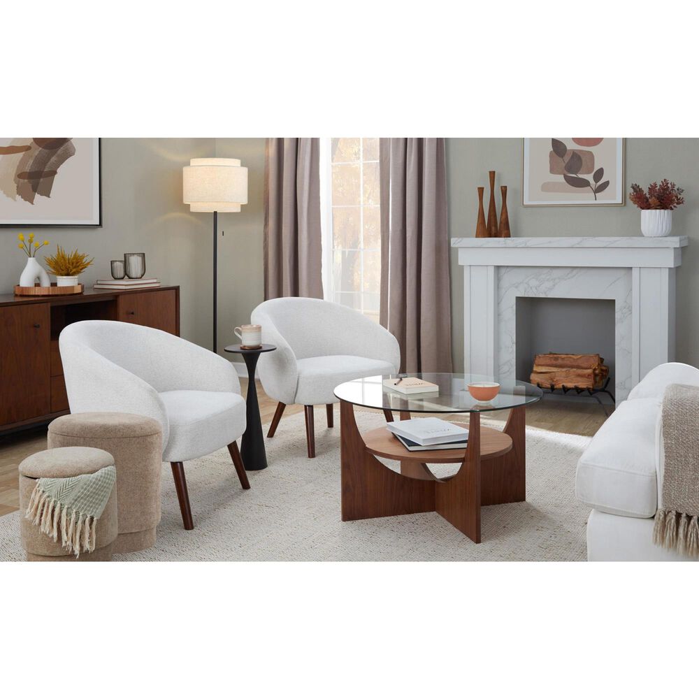Lumisource Ashland Lounge Chair in Cream, , large