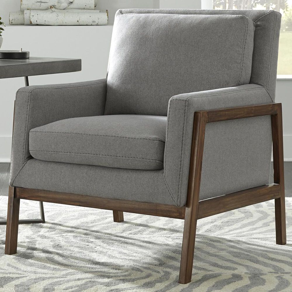 Accentric Approach Urban Eclectic Accent Chair in Heather Grey, , large