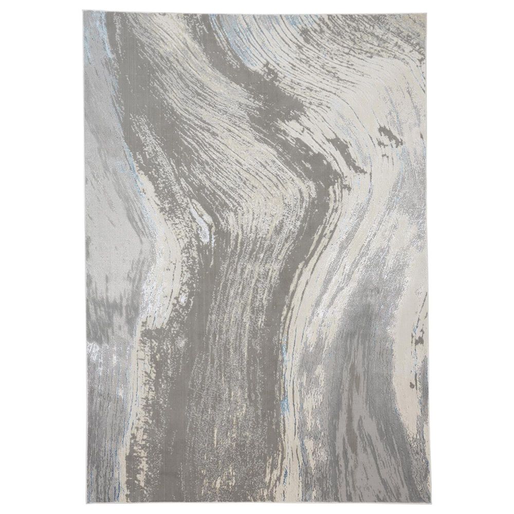 Feizy Azure 6"7" x 9"6" Gray and Silver Area Rug, , large