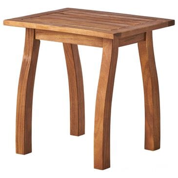 Hearth and Haven Selma Patio End Table in Teak, , large