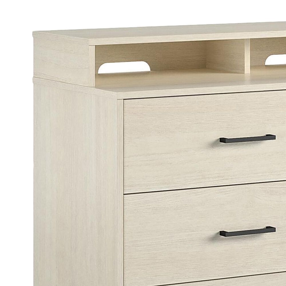 DHP Kelly 3 in 1 Media Dresser &amp; Desk in Ivory Oak, , large