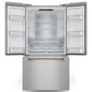 THOR KITCHEN Gordon Ramsay 20.3 Cu. Ft. Counter Depth French Door Refrigerator with Rose Gold Handle Kit in Stainless Steel, , large
